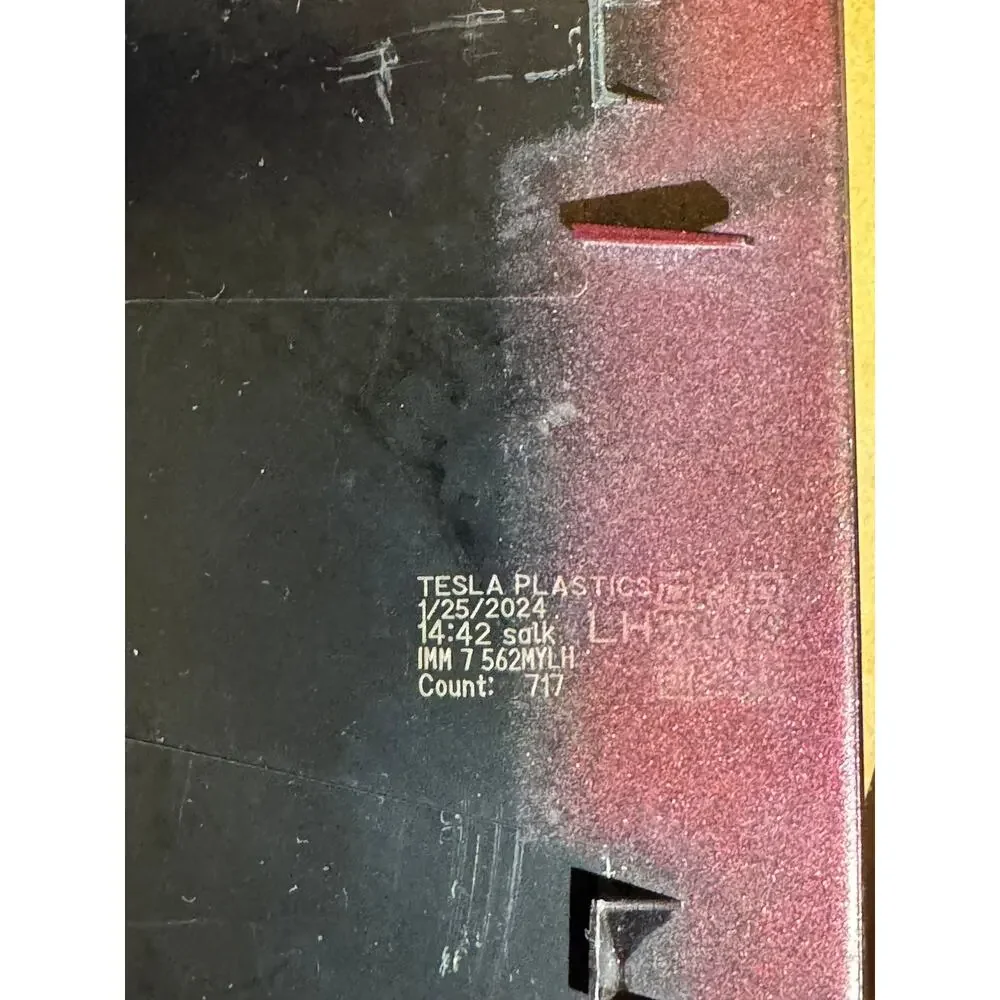 Tesla Driver Side Rear View Mirror Cover - Red Replacement Part - Picture 4 of 4